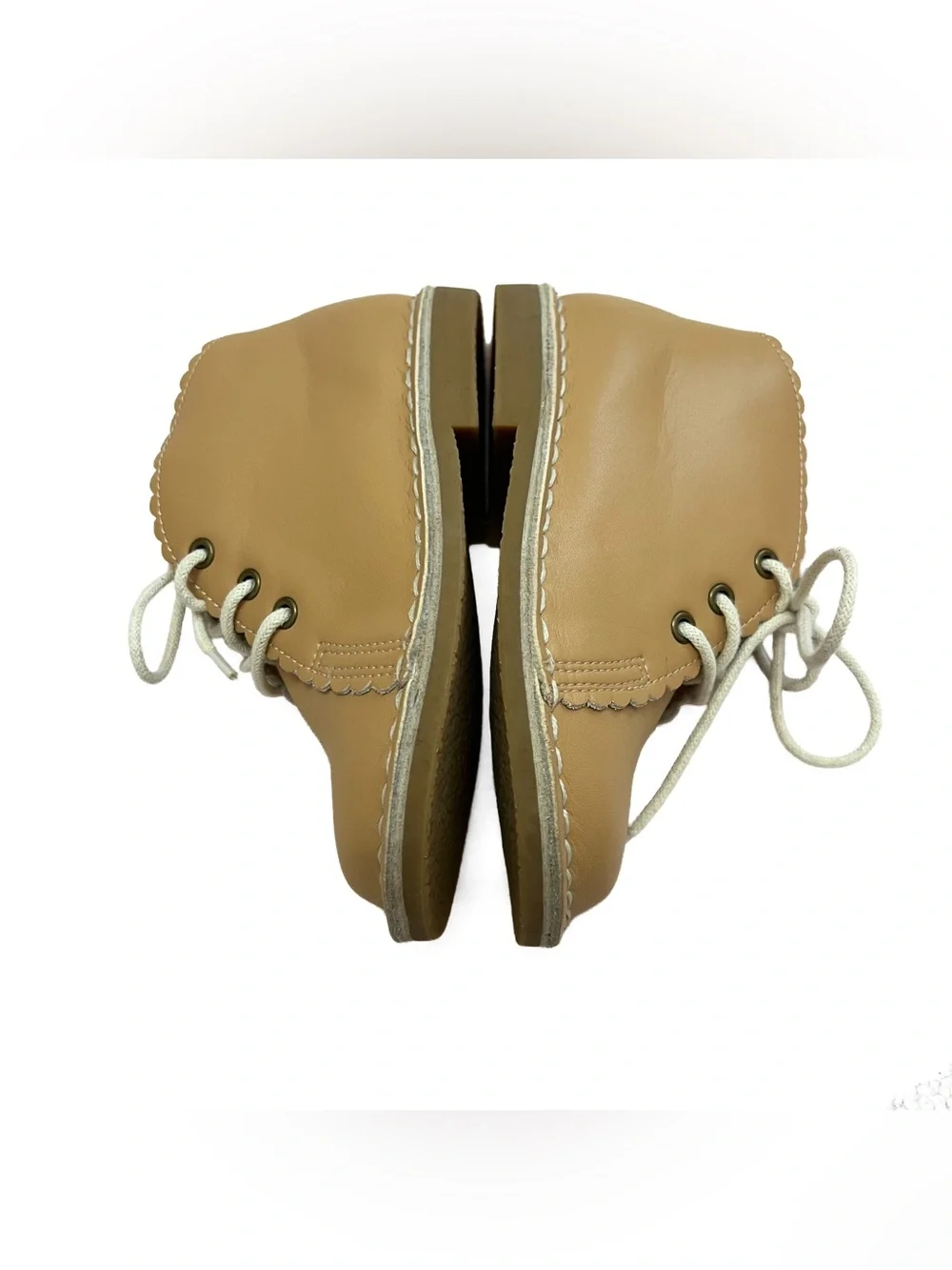 SweetHoney scallop ankle booties